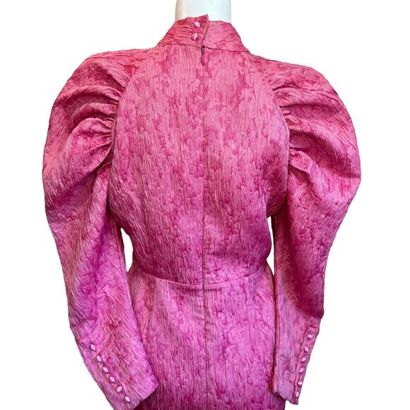 Rotate by Birger Christensen Style 1 Pink Carnation Puff Sleeve Mini Dress 36=4 - Picture 8 of 13